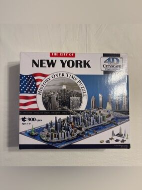 4D Cityscape New York 900+ Piece 4D Puzzle - New York City Skyline